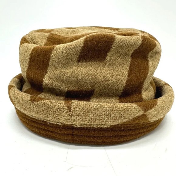 HERMES H logo camel hat hat Brown - Picture 3 of 13
